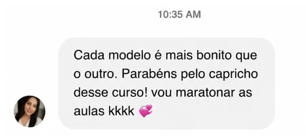 Comentário de aluna